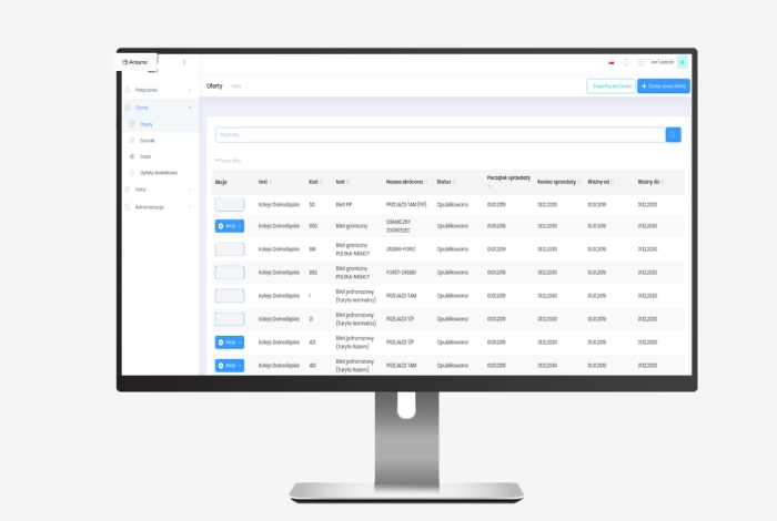 System of tariffs and offers